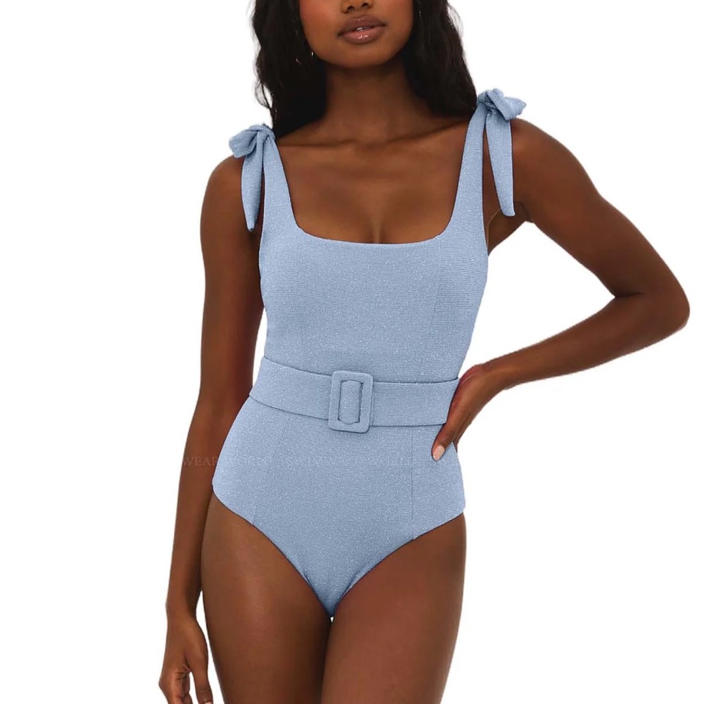 Beach Riot Light Blue One Piece Swimsuit